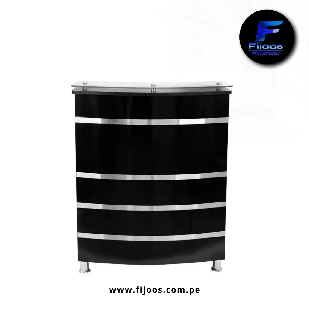 Counter De Recepción Clara Negro