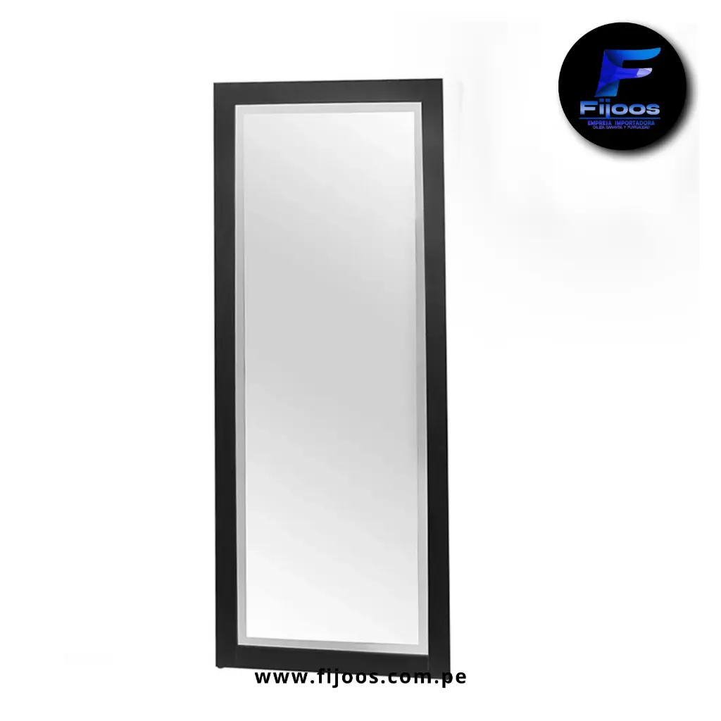 Espejo Rodi Con Led Negro