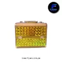 Maleta Maquillaje Dorado