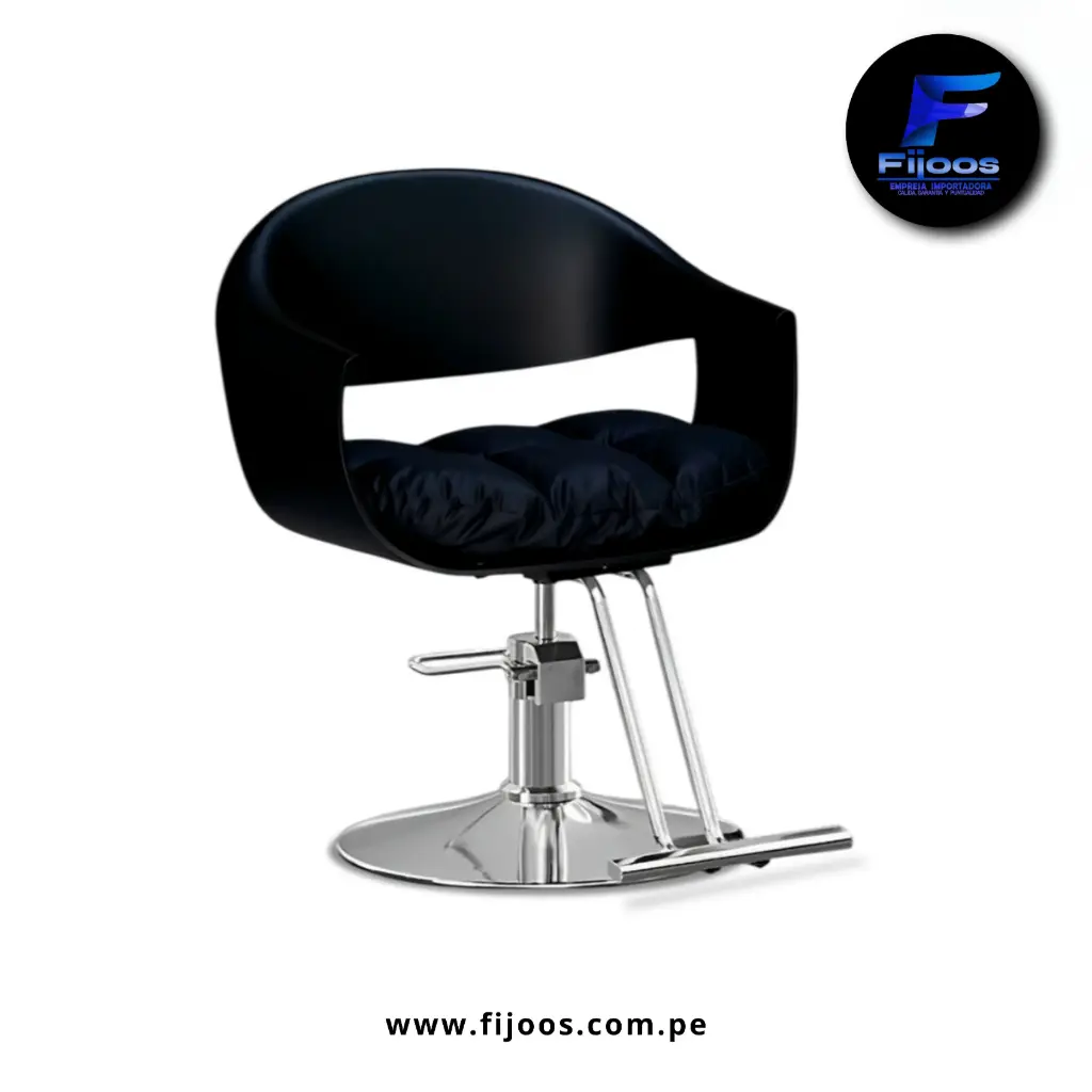 Silla De Corte Margot Negro Plateado