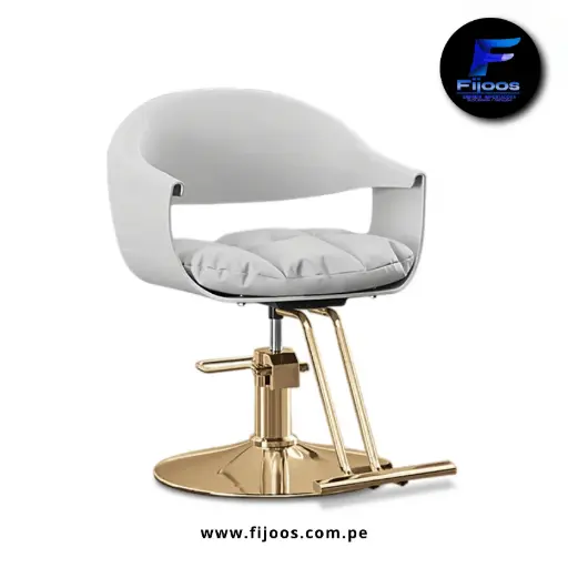 Silla De Corte Margot Blanco Dorado