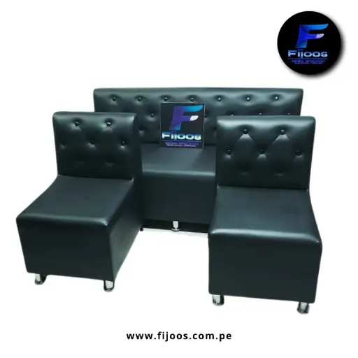 Sillón de Espera Margot Black