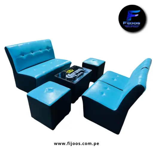 Juego de Sillón Dylan Celeste