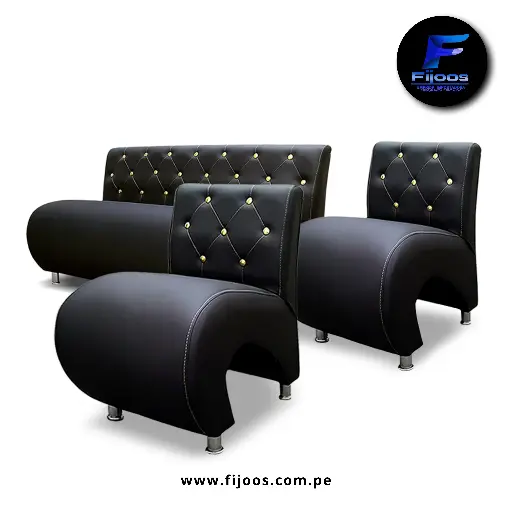 Sillón de Espera Dorado